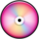 CD Colored Pink Icon 80x80 png